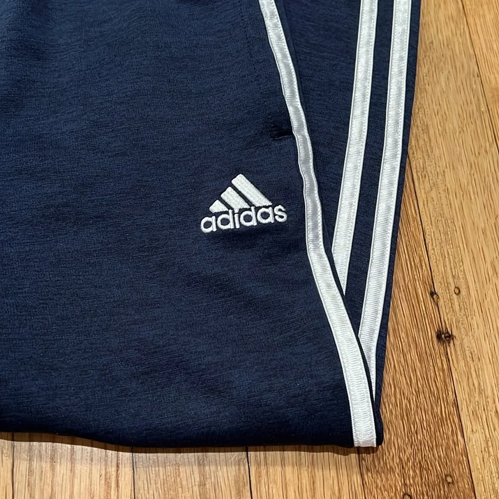 Adidas Boy’s Drawstring Joggers in Collegiate Navy Heather (M 10-12) - Picture 3 of 5